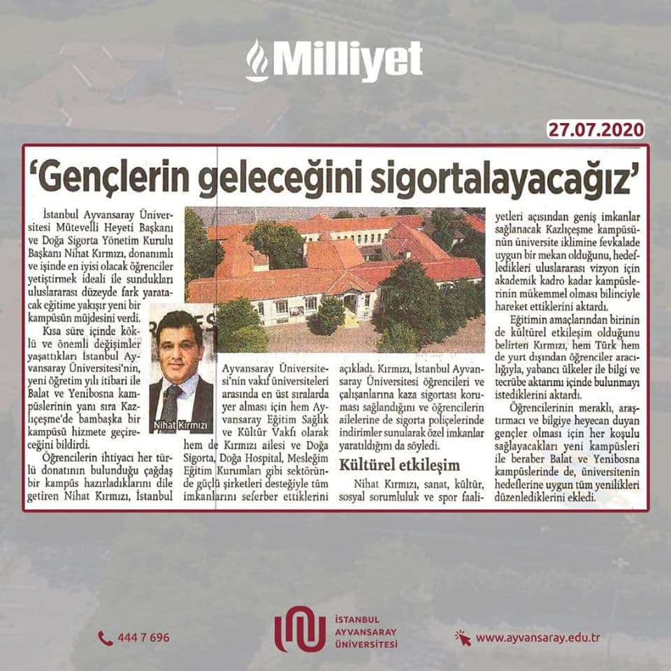 Gençlerin Geleceğini Sigortalayacağız! İstanbul Topkapı Üniversitesi