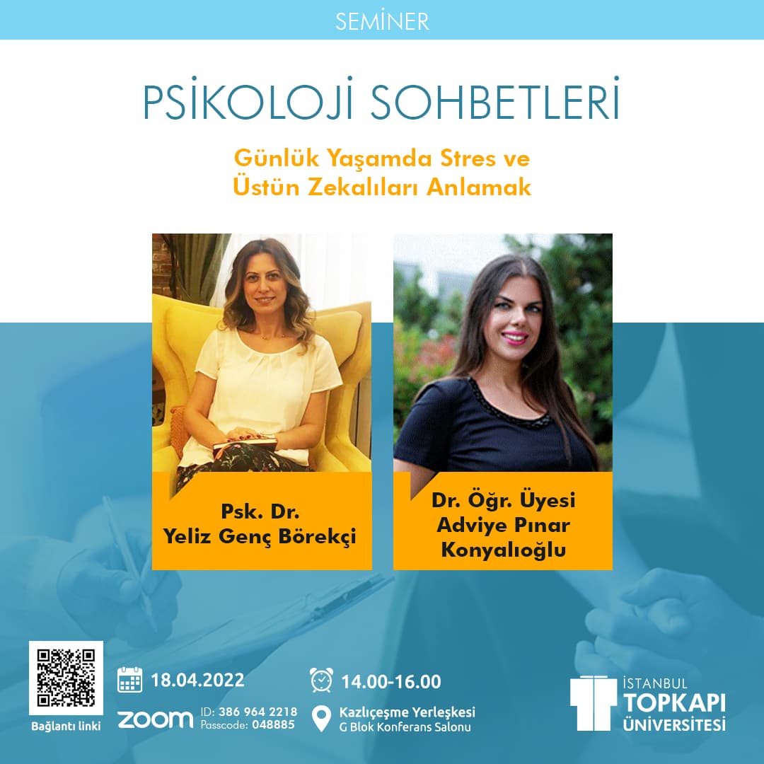 Psikoloji Sohbetleri İstanbul Topkapı Üniversitesi