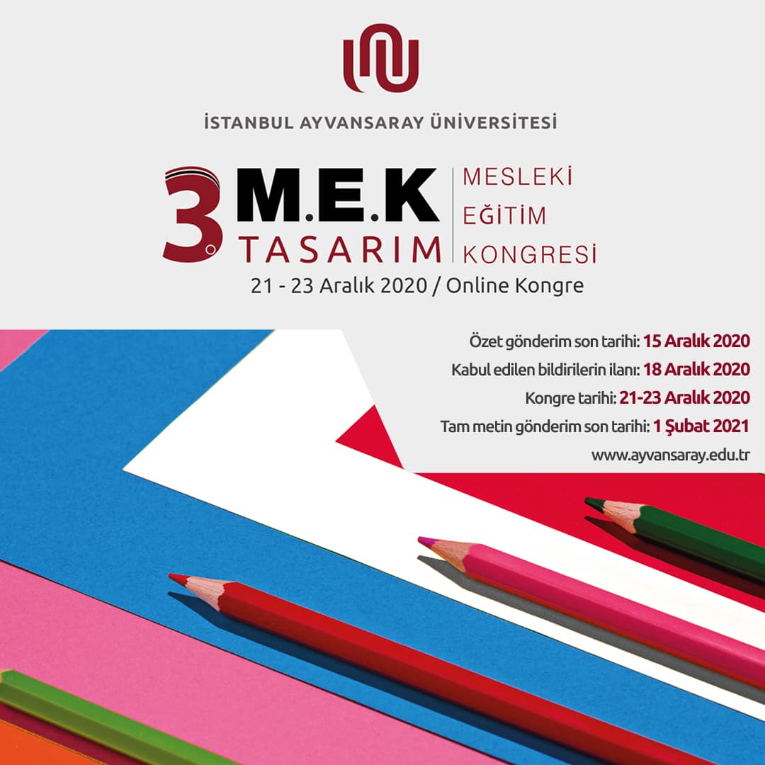 3. Mesleki Eğitim Kongresi: Tasarım İstanbul Topkapı Üniversitesi