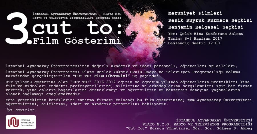 Cut to: Film İstanbul Topkapı Üniversitesi