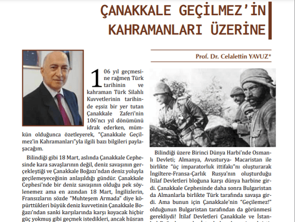 Prof. Dr. Celalettin Yavuz'un Yazısı Düşünce ve Tarih Dergisi'nde Yayınlandı! İstanbul Topkapı Üniversitesi