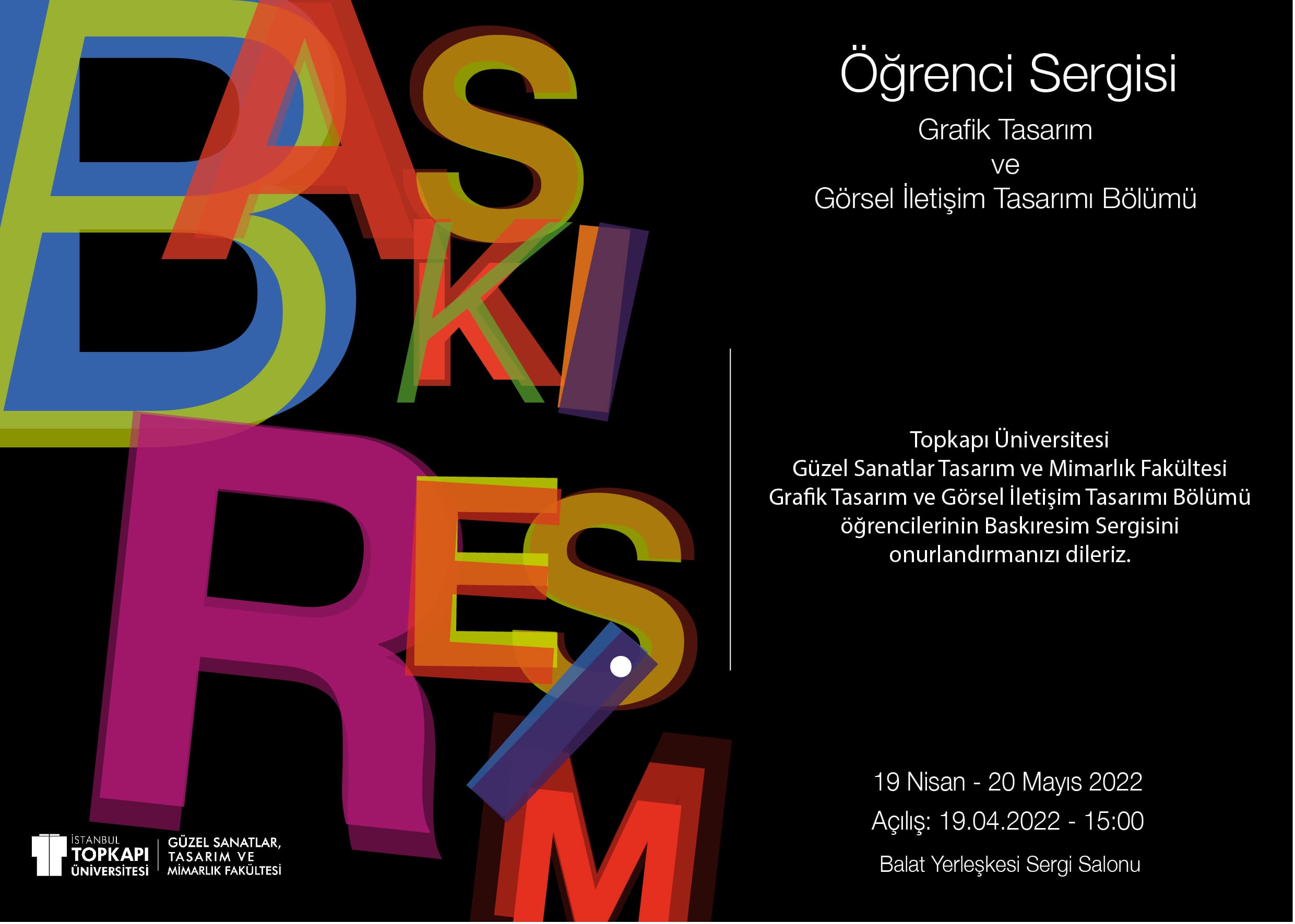 Baskıresim Sergisi İstanbul Topkapı Üniversitesi