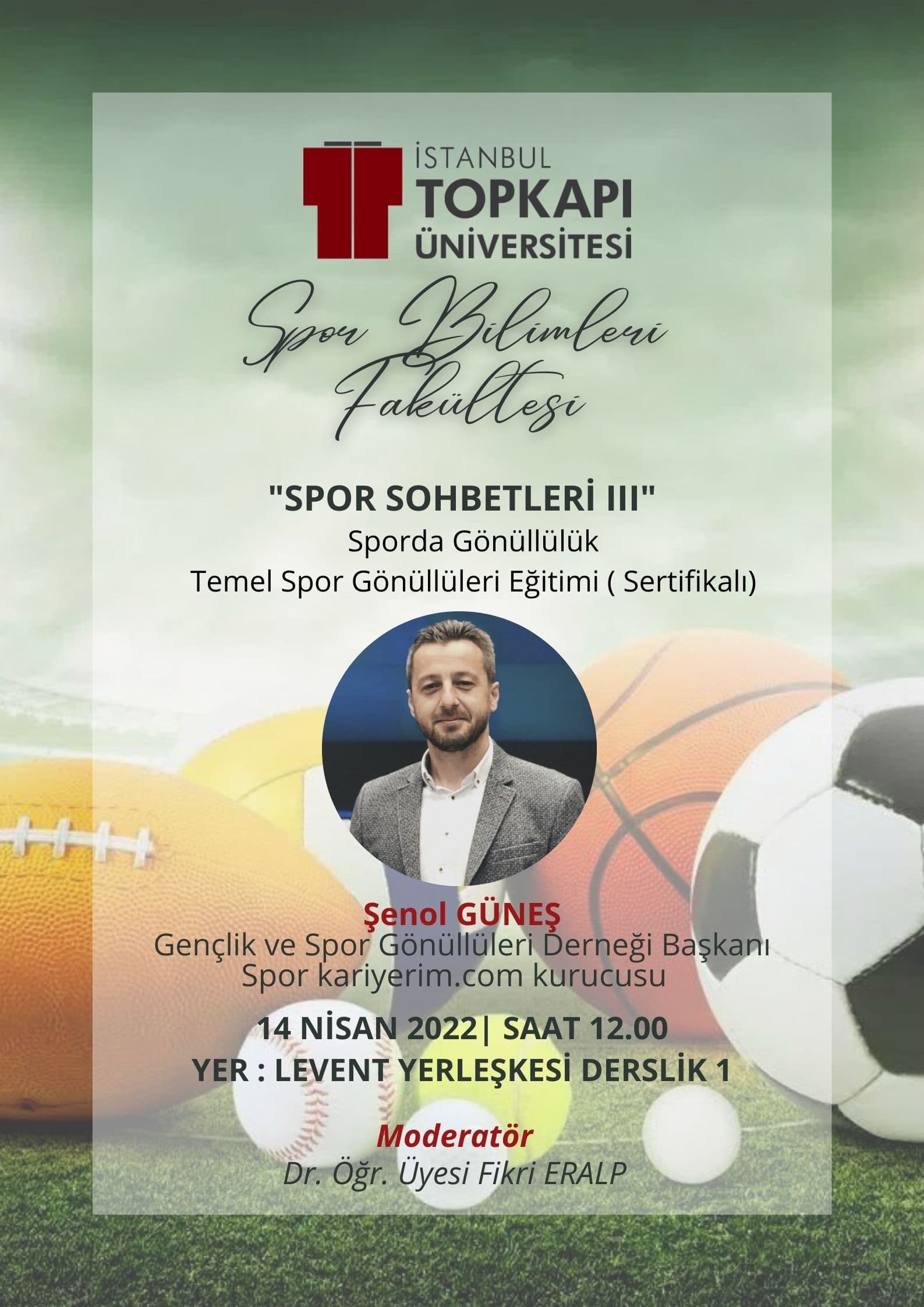 Sporda Gönüllülük Temel Spor Gönüllüleri Eğitimi İstanbul Topkapı Üniversitesi