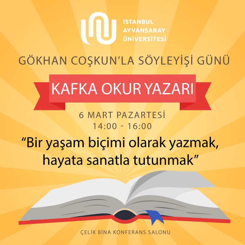 Seminer: Bir yaşam biçimi olarak yazmak, hayata sanatla tutunmak İstanbul Topkapı Üniversitesi
