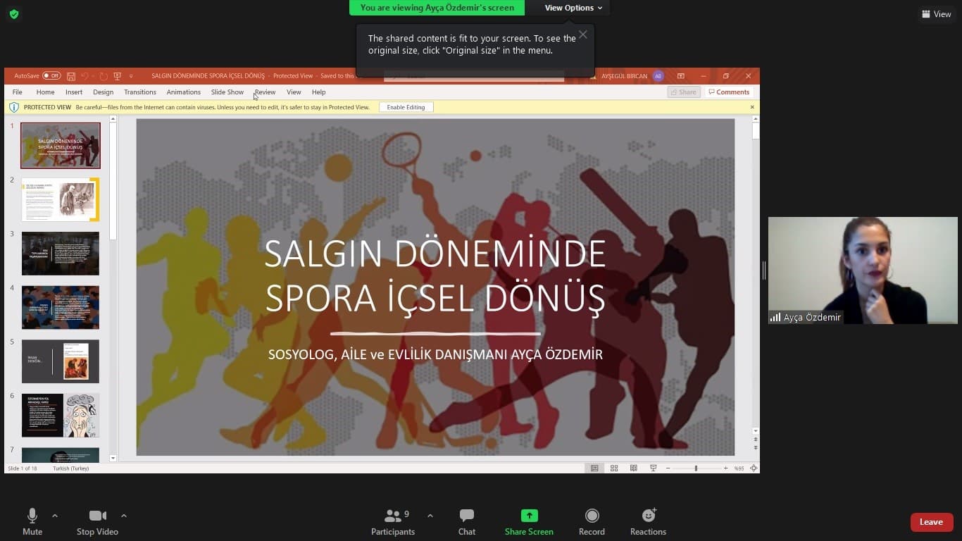 Salgın Döneminde Spora İçsel Dönüş İstanbul Topkapı Üniversitesi
