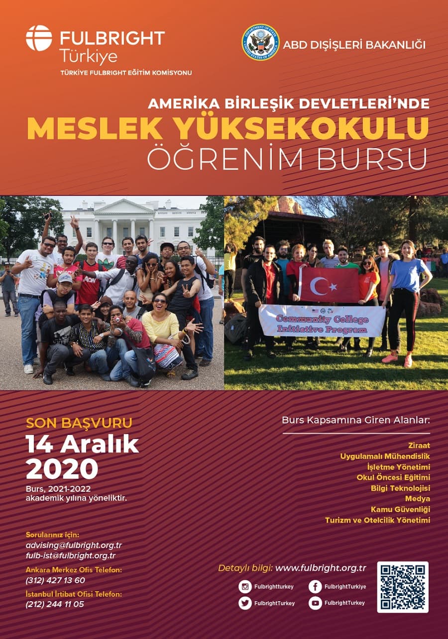 Fulbright Meslek Yüksekokulu Öğrenim Bursu Hk. İstanbul Topkapı Üniversitesi